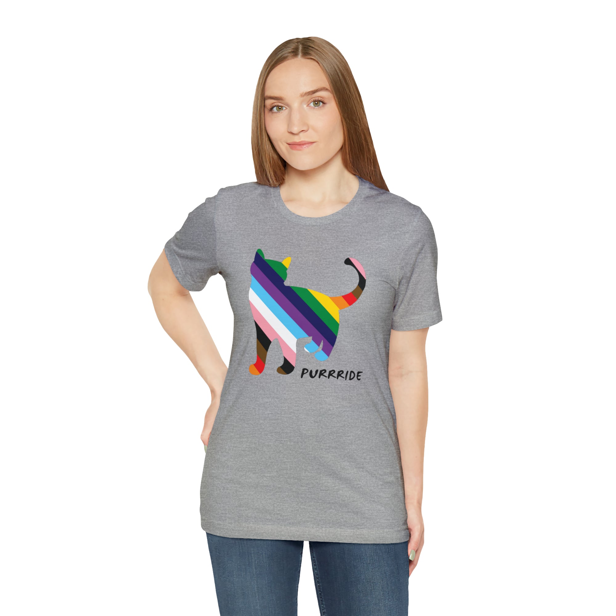 Inclusive "Progress" Pride Cat T-Shirt