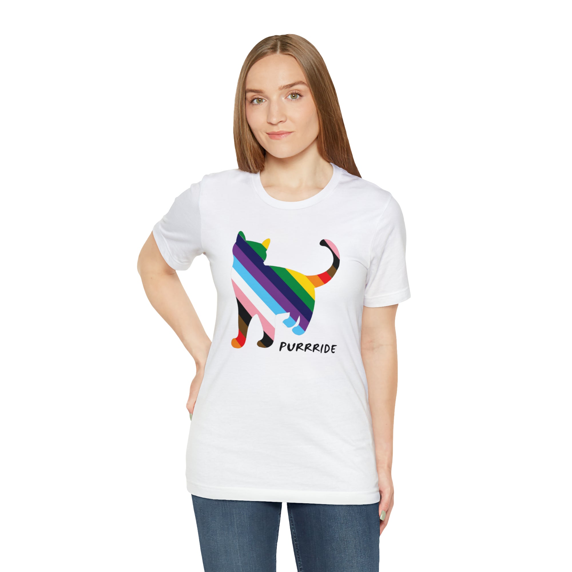 Inclusive "Progress" Pride Cat T-Shirt