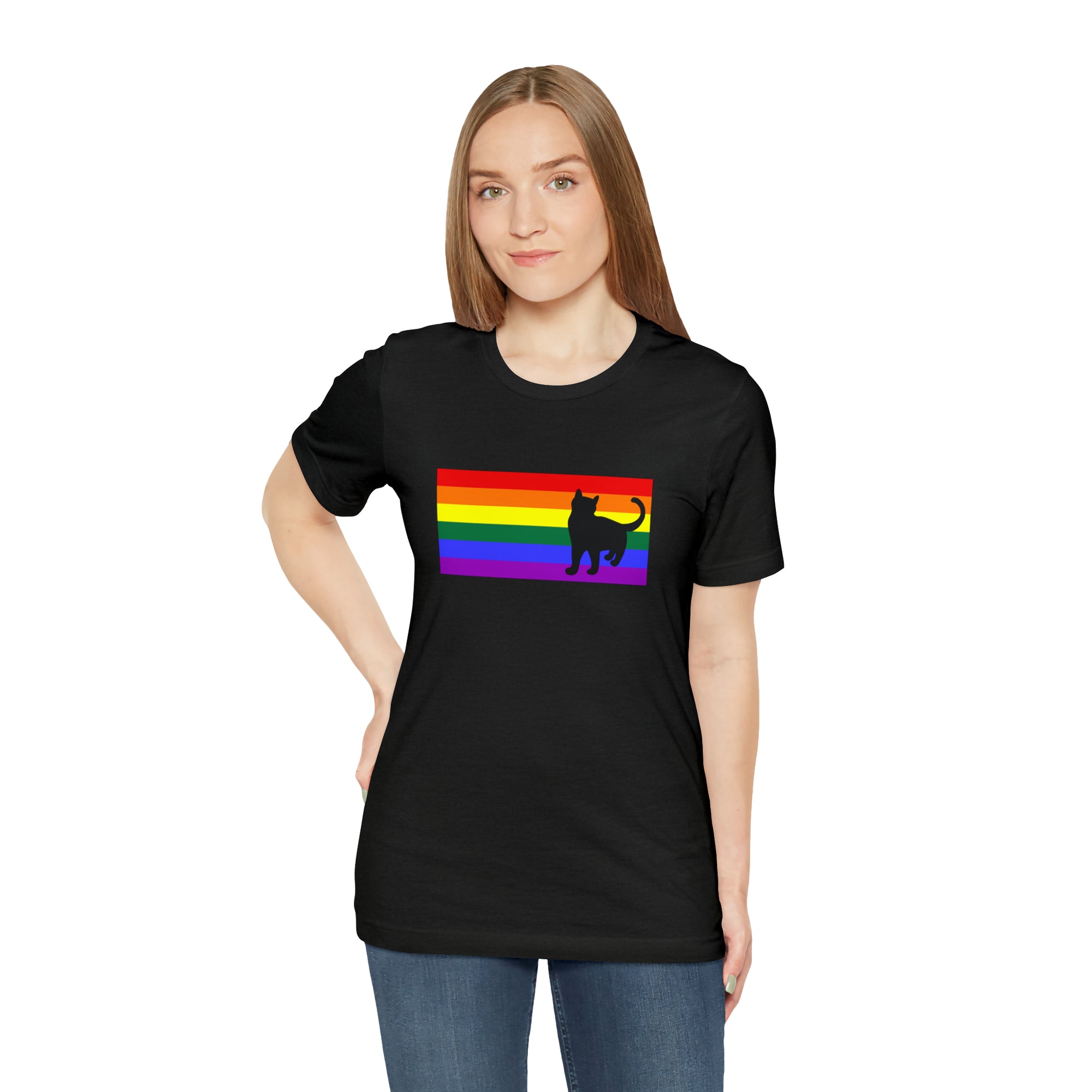 Rainbow Flag Cat - T-Shirt