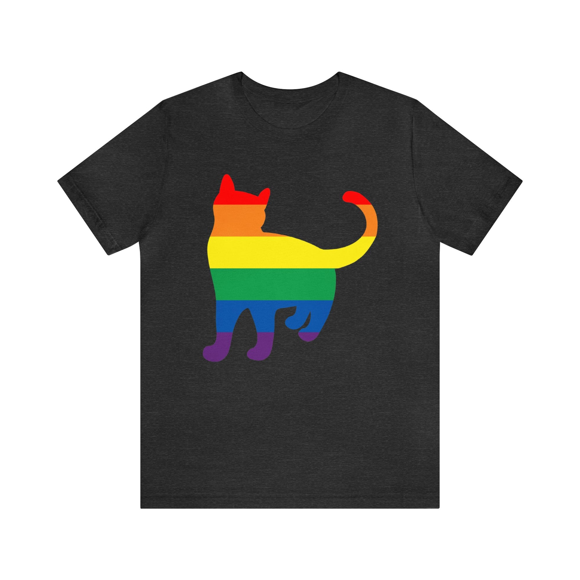 Gay Pride Rainbow Cat T-Shirt