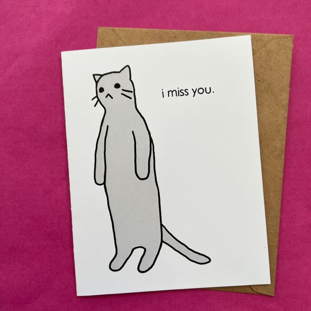 "I miss you" - Greeting Card