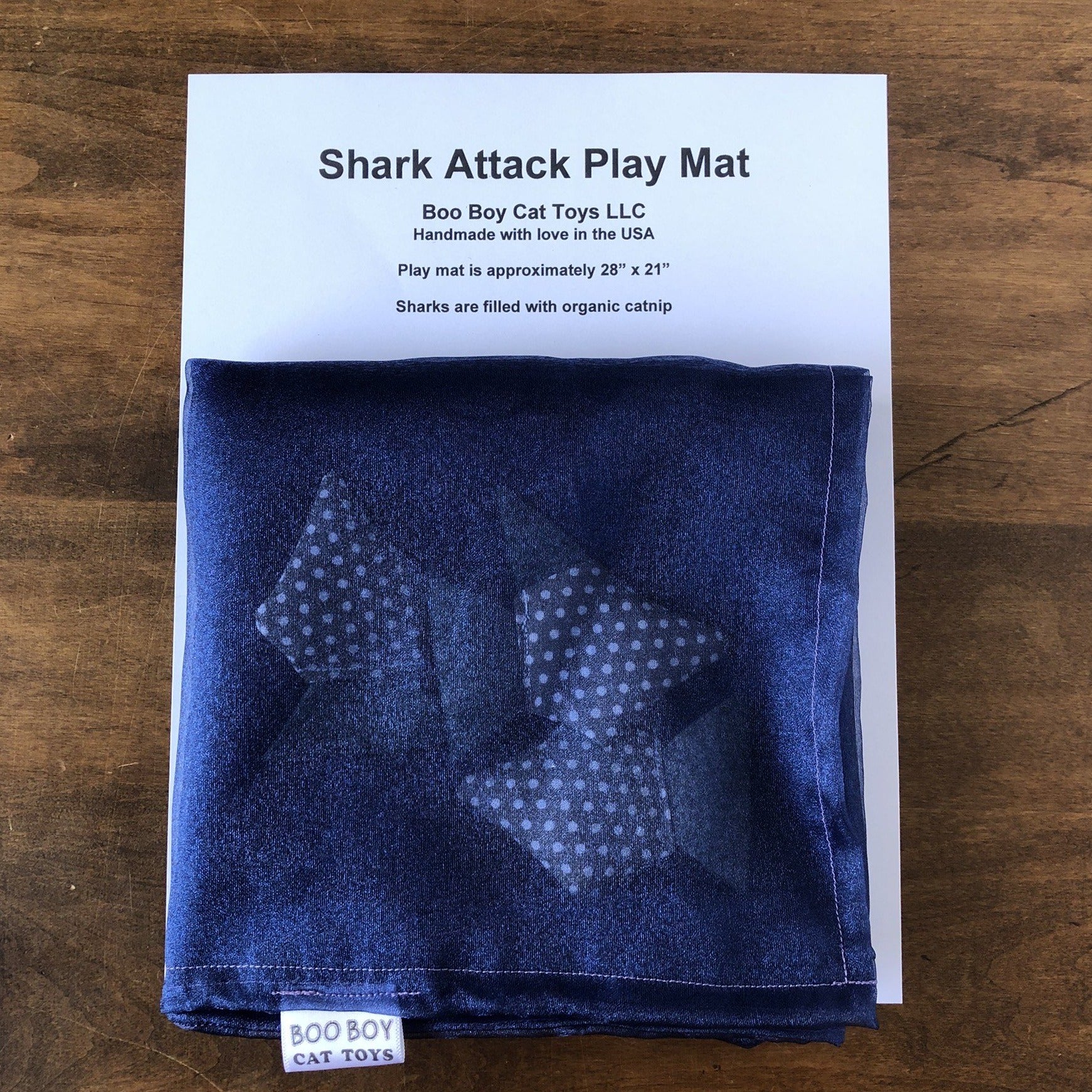 "Shark Attack" -  Catnip & Silvervine Play Mat [Ships To You]