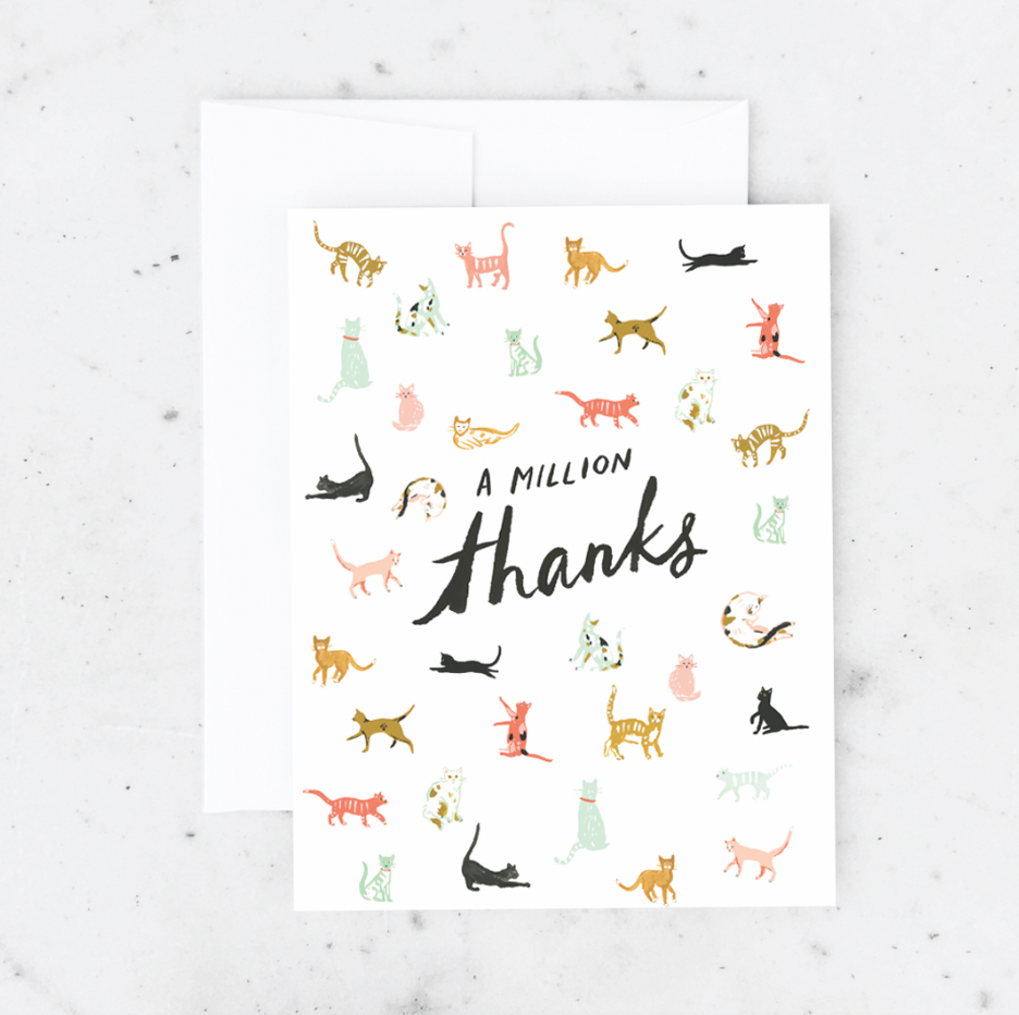 "A Million Thanks" - Greeting Card