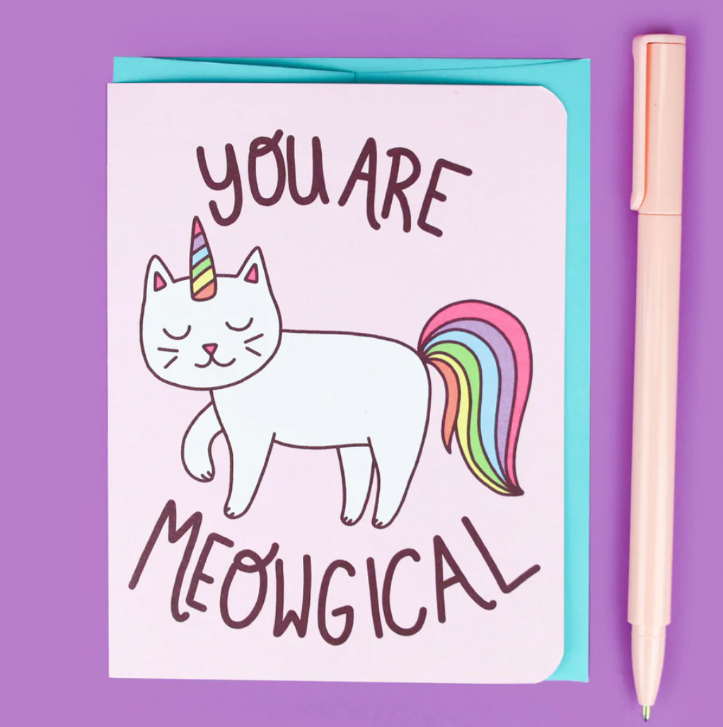 "You Are Meowgical" - Greeting Card