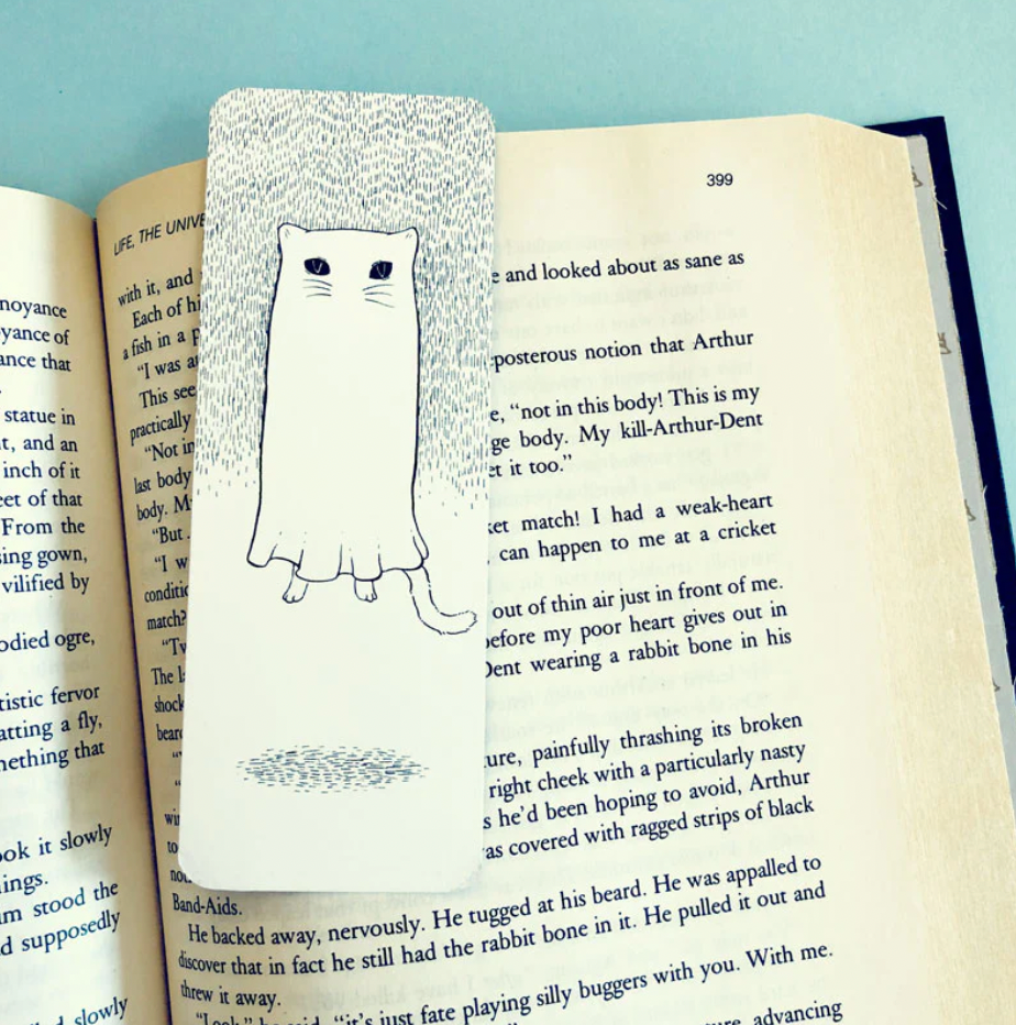 "Floating Ghostie Cat" - Bookmark