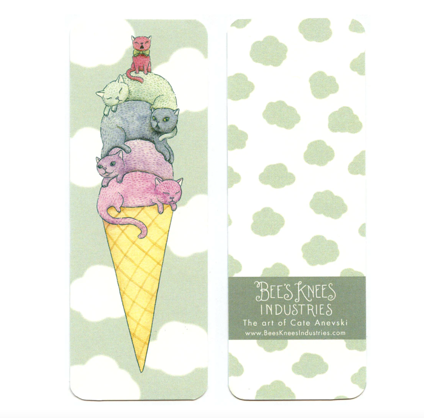 "Ice Cream Cats" - Bookmark