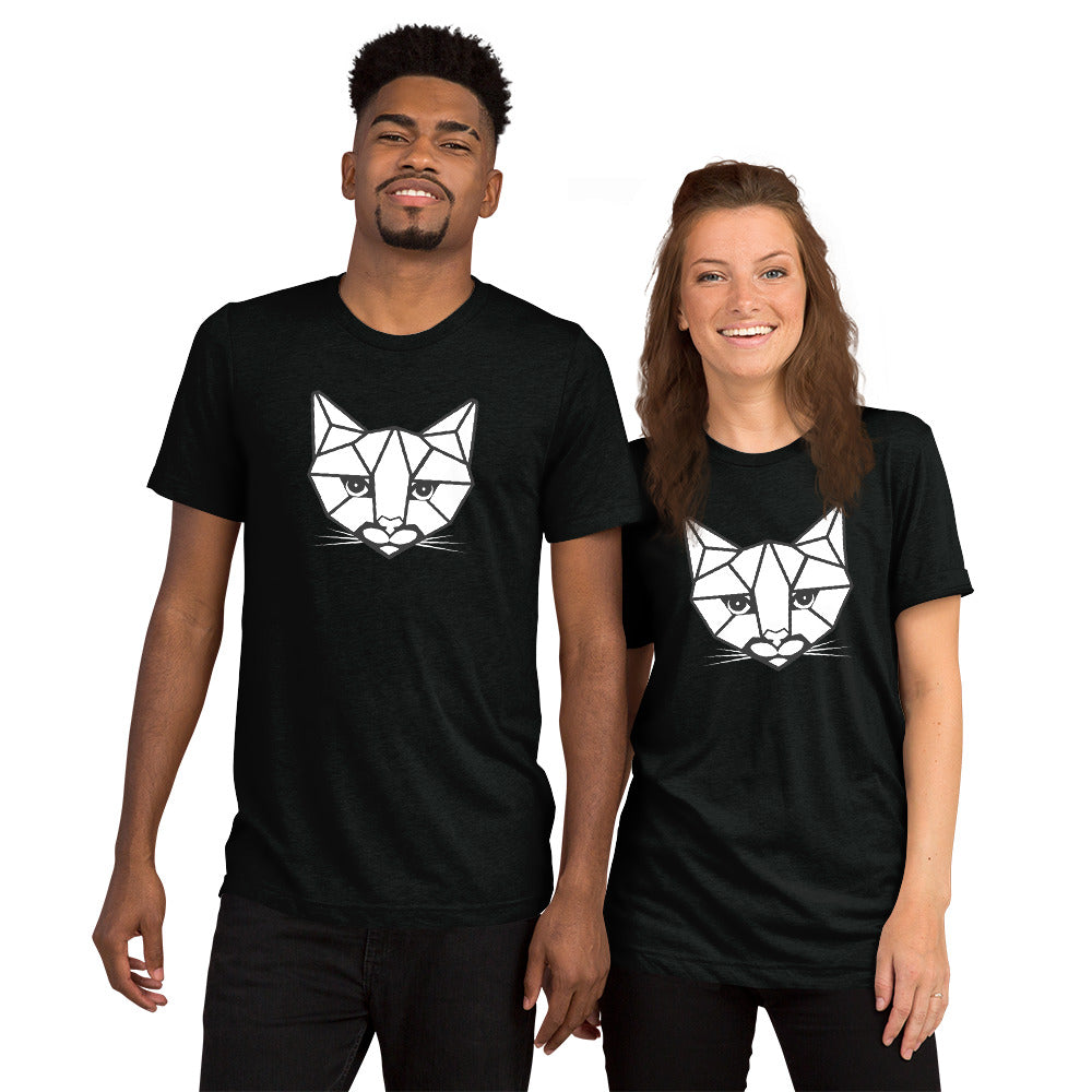 "ROAR CATS" Unisex T-Shirt - Black + White Ink